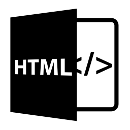 HTMLファイルを開く形式無料アイコン