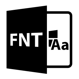 FNTファイルを開く形式無料アイコン