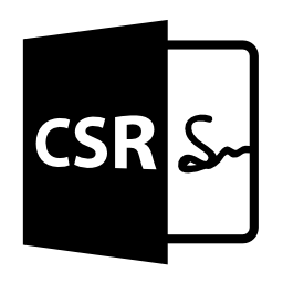CSRファイルを開く形式無料アイコン