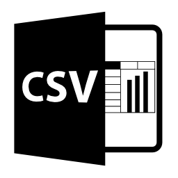 CSVファイルバリアントグラフ無料アイコン