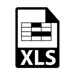 Xlsファイル形式シンボル無料アイコン