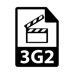 3g2ファイル形式シンボル無料アイコン