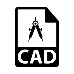 Cadファイル形式のシンボル無料アイコン