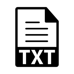 Txtテキストファイルの拡張子はシンボル無料アイコン