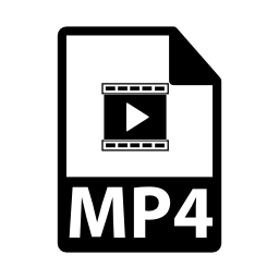 Mp4ファイルフォーマットシンボル...