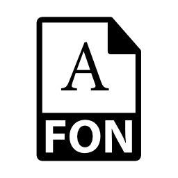 Fonファイルフォーマットシンボル無料アイコン