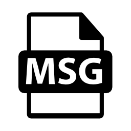 Msgファイルフォーマットシンボル無料アイコン