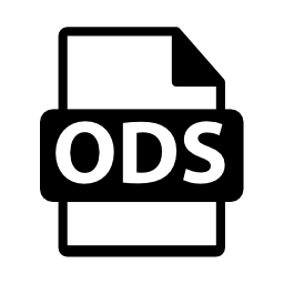 Odsファイルフォーマットシンボル無料アイコン