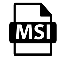 Msiファイル形式のシンボル無料アイコン
