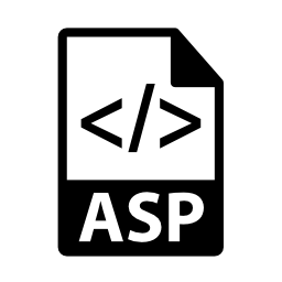 Aspファイル形式シンボル無料アイコン