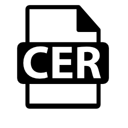 Cerファイルフォーマットシンボル無料アイコン