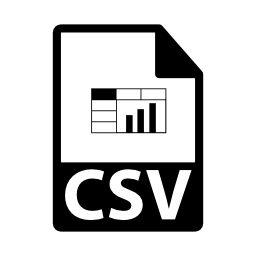 Csvファイル形式のシンボル無料ア...