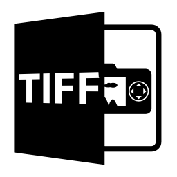 Tiff画像の拡張子インタフェースシンボル無料アイコン