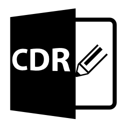 Cdrファイルフォーマットシンボル無料アイコン