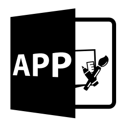 Appファイルフォーマットシンボル無料アイコン