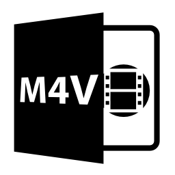 M4vファイルフォーマットシンボル無料アイコン