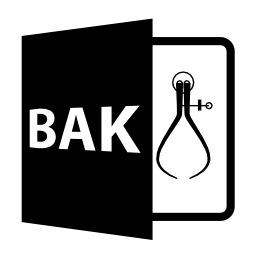 Bakファイルフォーマットシンボル無料アイコン