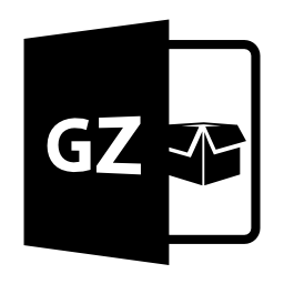 Gzファイルフォーマットシンボル無料アイコン