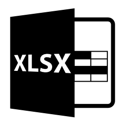 Xlsxファイルフォーマットシンボル無料アイコン