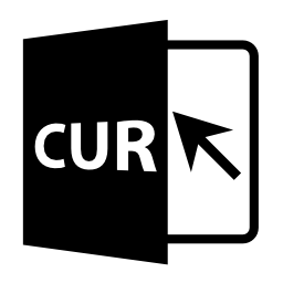 Curファイル形式シンボル無料アイコン
