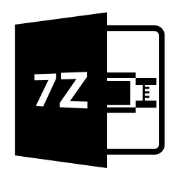 7zファイル形式シンボル無料アイコン