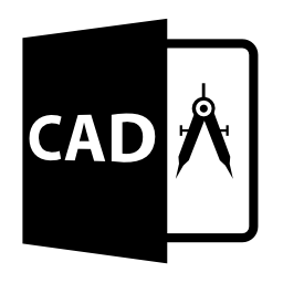 Cadファイル形式のシンボル無料アイコン
