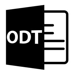 Odtファイルフォーマットシンボル無料アイコン