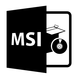 Msiファイル形式のシンボル無料アイコン