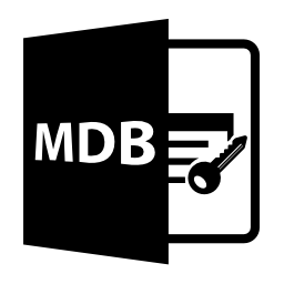 Mdbファイル形式のシンボル無料アイコン