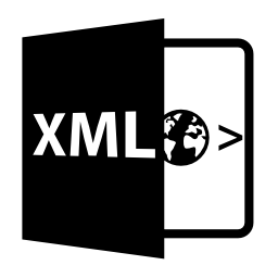 Xmlファイル形式のシンボル無料ア...