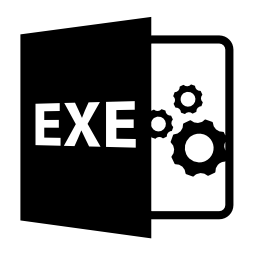 Exe実行可能ファイル形式インタフェースシンボル無料アイコン