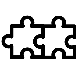 パズルの無料のアイコンの2つの部分