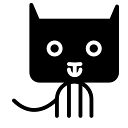 長方形の丸みを帯びたヘッド無料アイコンの猫漫画 動物 無料アイコンを集めたアイコン専門のフリーアイコンボックス