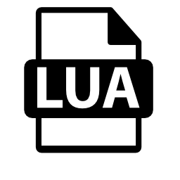 LUAファイル形式は、バリアント無料アイコン