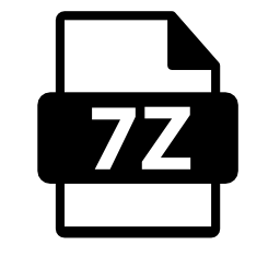7zファイル形式は、バリアント無料アイコン