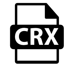 CRXファイルフォーマットシンボル無料アイコン