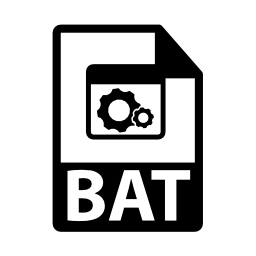 BATファイルフォーマットシンボル無料アイコン
