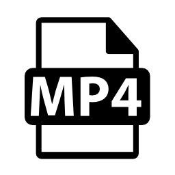 MP4音楽ファイル形式の無料アイコン