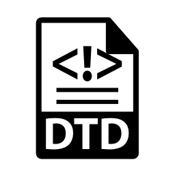 DTDファイル形式の拡張子無料アイコン