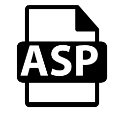 ASPファイル形式シンボル無料アイコン
