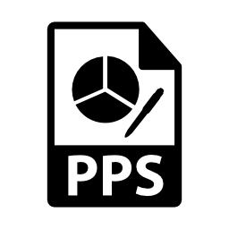 PPSファイルフォーマットシンボル無料アイコン