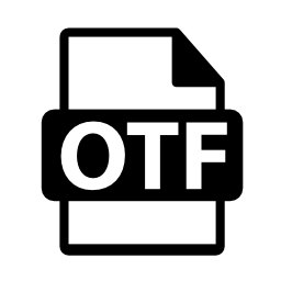 OTFファイルフォーマットシンボル無料アイコン