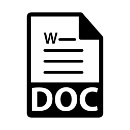 DOCファイル形式シンボル無料アイコン