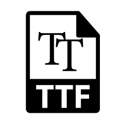 TTFファイルフォーマットシンボル無料アイコン