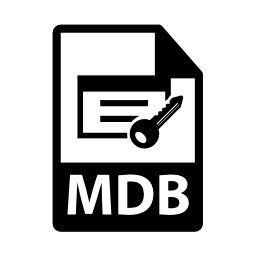 MDBファイル形式のシンボル無料アイコン