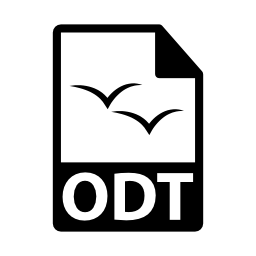 ODTファイルフォーマットシンボル無料アイコン