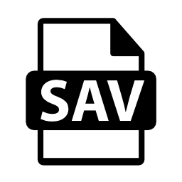 SAVファイルフォーマットシンボル無料アイコン