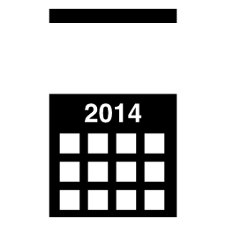 2014壁カレンダー無料アイコン