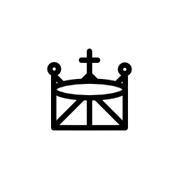 宗教と王冠クロスバリアント無料アイコン