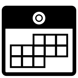 正方形の壁のカレンダー無料アイコン